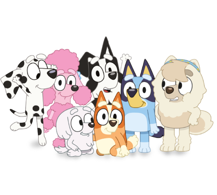 Personajes Bluey 1
